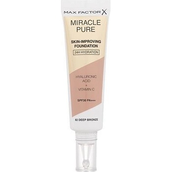 Max Factor Miracle Pure Skin dlhotrvajúci make-up SPF30 82 Deep Bronze 30 ml