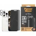 Panzer Стъклен протектор PanzerGlass за Apple iPhone 15 Pro UWF Privacy Bundle (UWF Privacy screen protector, HardCase, протектор за камера)
