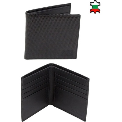 Български обувки Мъжки черен портфейл от естествена кожа 32885