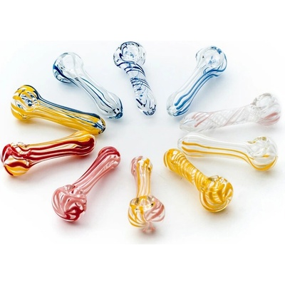 WeedShop Farebná sklenená šlukovka 7 cm