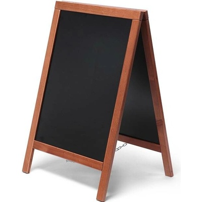 Jansen Display Reklamní dřevěné áčko s křídovou tabulí 55 x 85, světle hnědá, 550 x 825 mm
