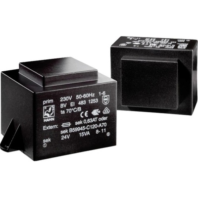 Hahn BV EI 481 1184 transformátor do DPS 1 x 230 V 1 x 15 V/AC 10.0 VA