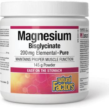 Natural Factors Магнезий (бисглицинат) 200 mg 145 g прах | Natural Factors (1642 NF)