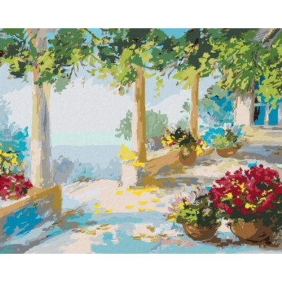 zuty Malování Podle Čísel Terasa U Moře 80 x 100 Cm Plátno
