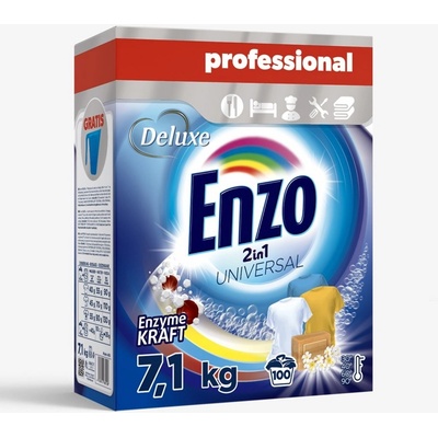 Deluxe Enzo Professional 2v1 univerzálny prací prášok 100 PD 7,1 kg