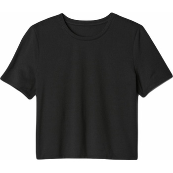 GAP Dámske tričko V-GFIT BRUSHED JERSEY čierna