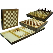 Hot Game Šachy + dáma + backgammon set 29 x 29 cm