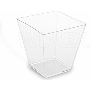 WIMEX s. r. o WIMEX s. r. o. Чаши за храна (PS) квадратни прозрачни 50 x 50 x 45 мм 60 ml [50 бр. ]