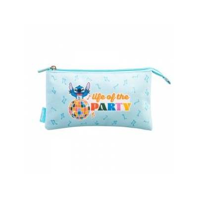Disney Stitch - 3-compartment pencil case from the Waves collection