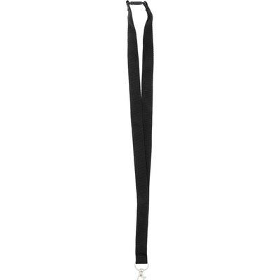 Snúrka na krk Revent RPET lanyard čierna
