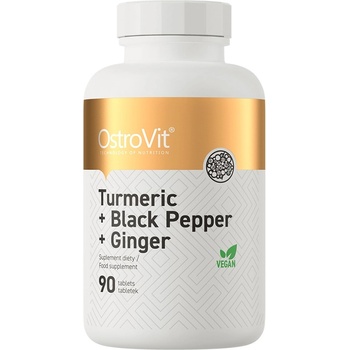 OstroVit Turmeric + Black Pepper + Ginger, 90 Tablets