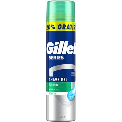 Gillette Series upokojujúci gél na holenie s aloe vera 240 ml
