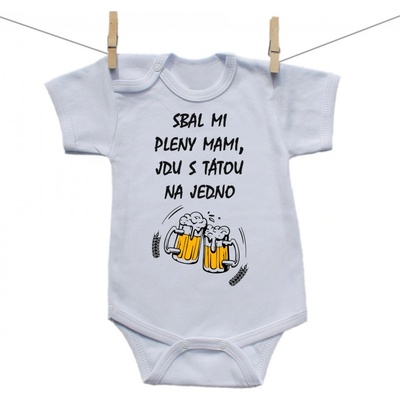 Boodyy Body s krátkým rukávem Jdu s tátou na jedno