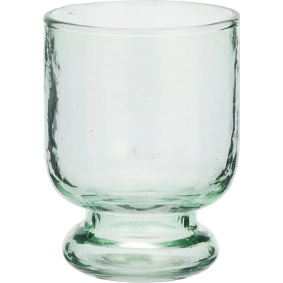 MADAM STOLTZ Sklenice Hammered Light Green zelená barva sklo 200 ml