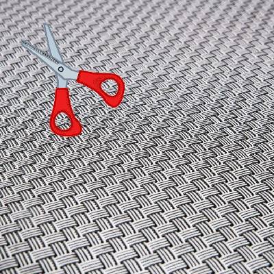 Umelý ratan - čierno-biela, výška 1m (Ratanová rohož technoratan - metráž)