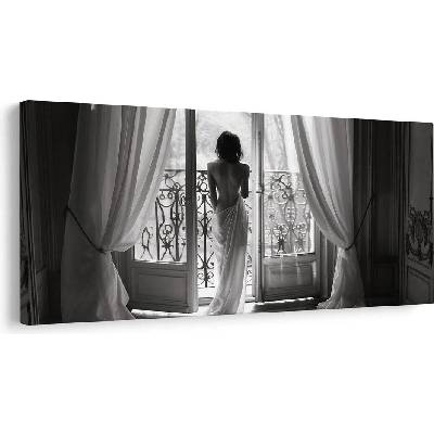 Obraz elegance v závoji - 80x40