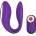 Toyz4Lovers Луксозен вибратор и стимулатор за двойки "love nest purple" 10 см