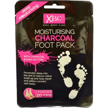 Xpel Body Care Charcoal hydratačné ponožky s aktívnym uhlím 1 ks