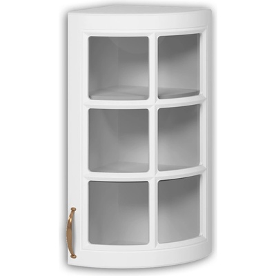 Bogdan Furniture Europe Горен шкаф заоблен с витрина Michelle B 30/72-E20