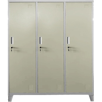 МЕТАЛЕН ШКАФ cr-1604-3 jz - СИВ/БЕЖОВ