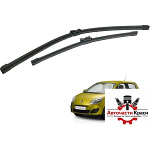 Paolo Предни чистачки съвместими с Renault Twingo (07+)/Ford Kuga (08-12)/Opel Adam (2012+)/Seat Ibiza (08-12) 2бр/к-т (65276) - avtochastikrasi