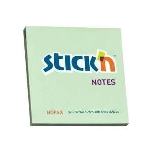 Stickn Adhesive notebook green pastel