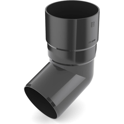 Bryza PVC koleno 63 mm grafit