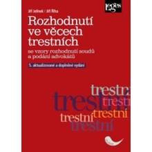 Rozhodnutí ve věcech trestních