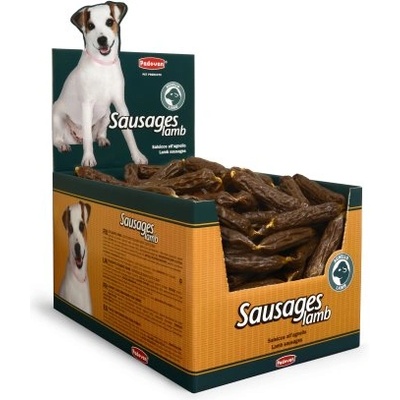Padovan Sausages - Лакомство натурални саламчета за кучета - агнешки, х 8 см