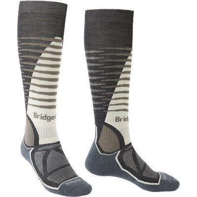 Bridgedale pánské lyžařské podkolenky Ski Midweight Over Calf Merino Endurance graphite/bungee