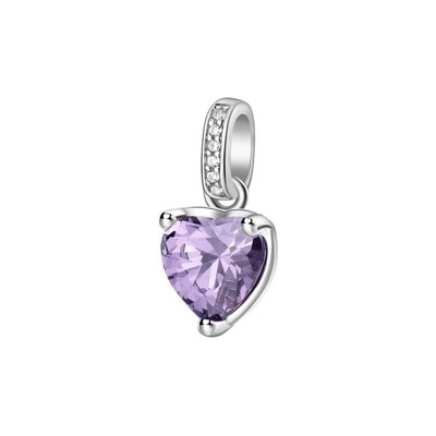 Brosway Stříbrný přívěšek srdíčko Fancy Magic Purple FMP28