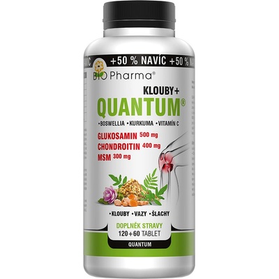 Bio-Pharma Quantum Klouby+ 6 složek 120+60 tablet