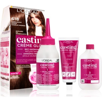 L'Oréal Casting Creme Gloss боя за коса цвят 618 Vanilla Mocha