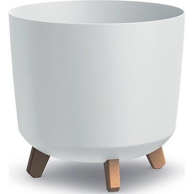 NABBI DGTL300L plastový kvetináč na nožičkách 29,8 cm biela 29.8 cm x 29.8 cm x 28.5 cm