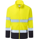 Portwest hi-vis essential es1 es251 / Светлоотразителен полар с цип - hv жълто/тъмносиньо l (es251ynrl)