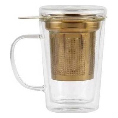 Design Vialli AMO termo sklenice na čaj s nerezovým sítkem 300 ml