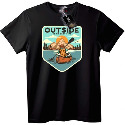NOONEBRAND Тениска outdoor приключение - 7XL, White
