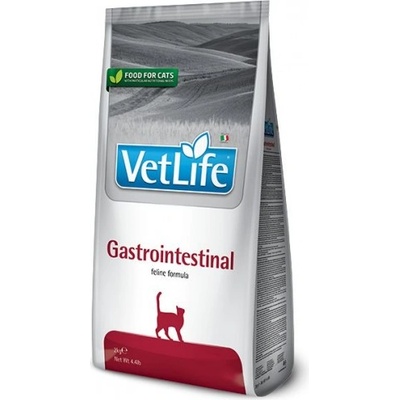 Vet Life Gastrointestinal - пълноценна диетична храна за котки за намаляване на риска от остра чревна непропускливост, при остра диария и по време на последващото възстановяване, при екзокринна панкреатична недостатъчност - 0, 4 кг, Италия - PVT004001S