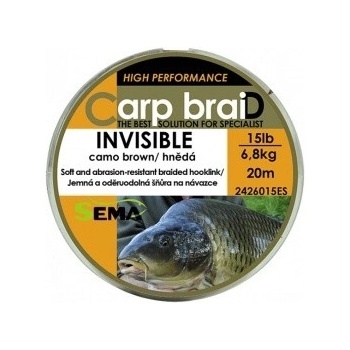 Sema šnúra Invisible Hnědá 20m 15lb