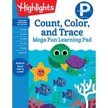 Preschool Count, Color, and Trace Mega Fun Learning Pad Highlights LearningPaperback