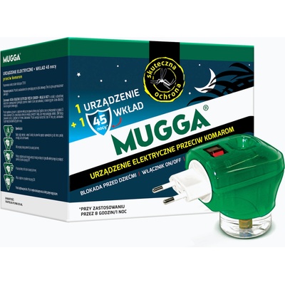 Mugga Електроконтактен репелент срещу комари+ пълнеж за Mugga 45 нощи