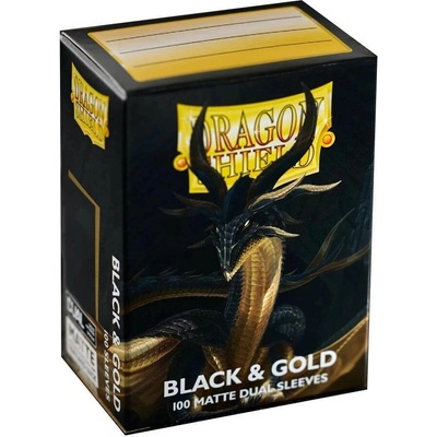 Dragon Shield - Black & Gold, Matte Dual obaly 100ks