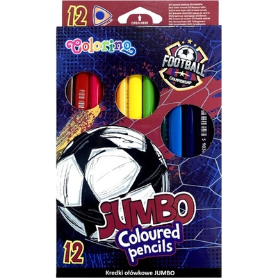 Colorino trojhranné jumbo 12ks Football 949832