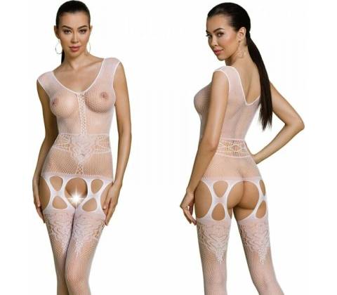 Passion ECO Bodystocking BS014 White