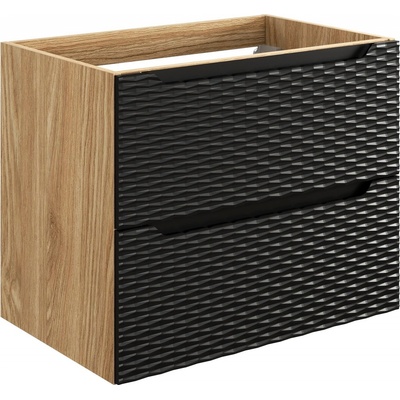 Comad Ocean Black skrinka 70x46x57 cm čierna-dub OCEAN BLACK 82-70-2S