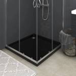 vidaXL Квадратно ABS душ корито, черно, 90x90 см (148913)