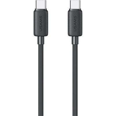 USAMS Кабел за данни USAMS KY Type-C - Type-C, 100 см, ЧЕРЕН SJ691USB01 (SJ691USB01)
