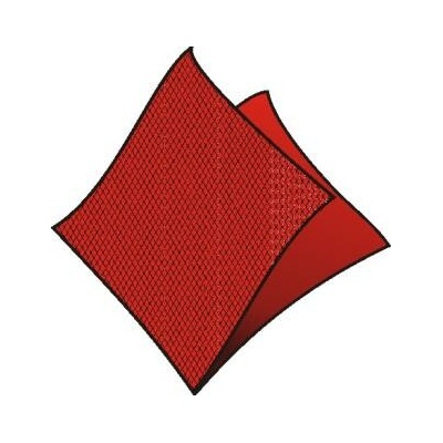 DekoStar Servítky 1V 4f 40ks červené 40x40cm