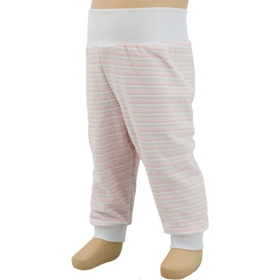 Esito Kojenecké tepláky plyš Proužek malinová