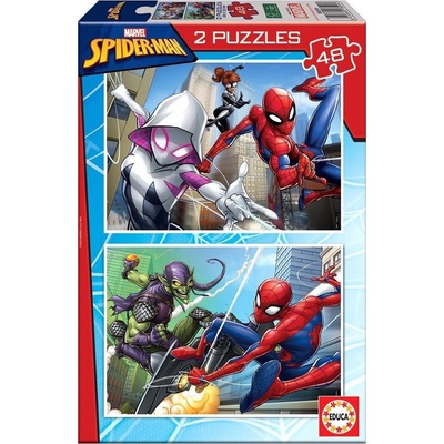 Educa Пъзел Educa, Spider-Man, 2 in 1, 2x48 части (460119)
